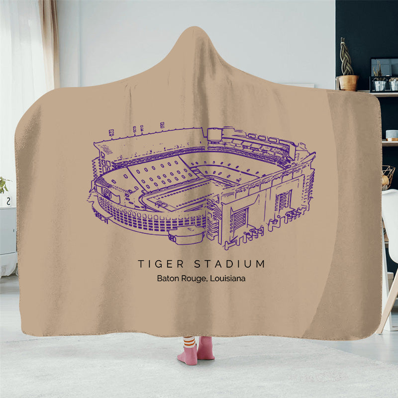 Tiger Stadium (LSU) - LSU Tigers football, College Football Hat Blanket