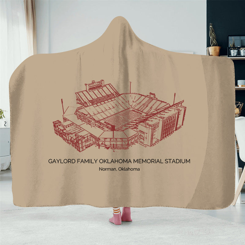 Gaylord Family Oklahoma Memorial Stadium - Oklahoma Sooners football, College Football Hat Blanket