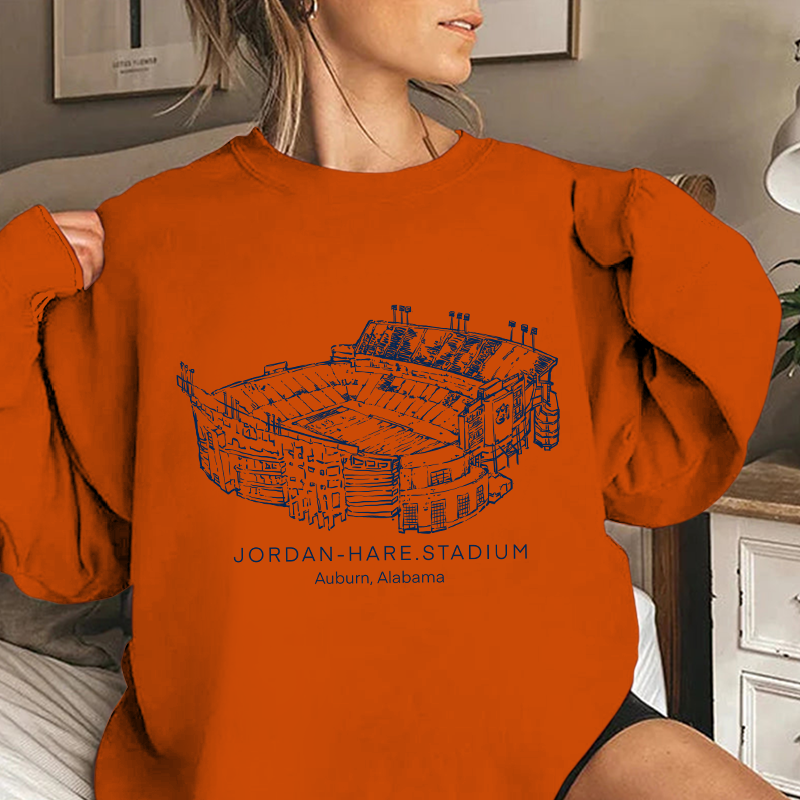 Auburn Tigers Stadium Unisex Crewneck Sweatshirt