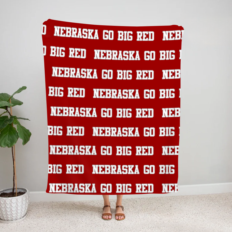 Personalized Nebraska-Go BIG RED Bleacher Blanket