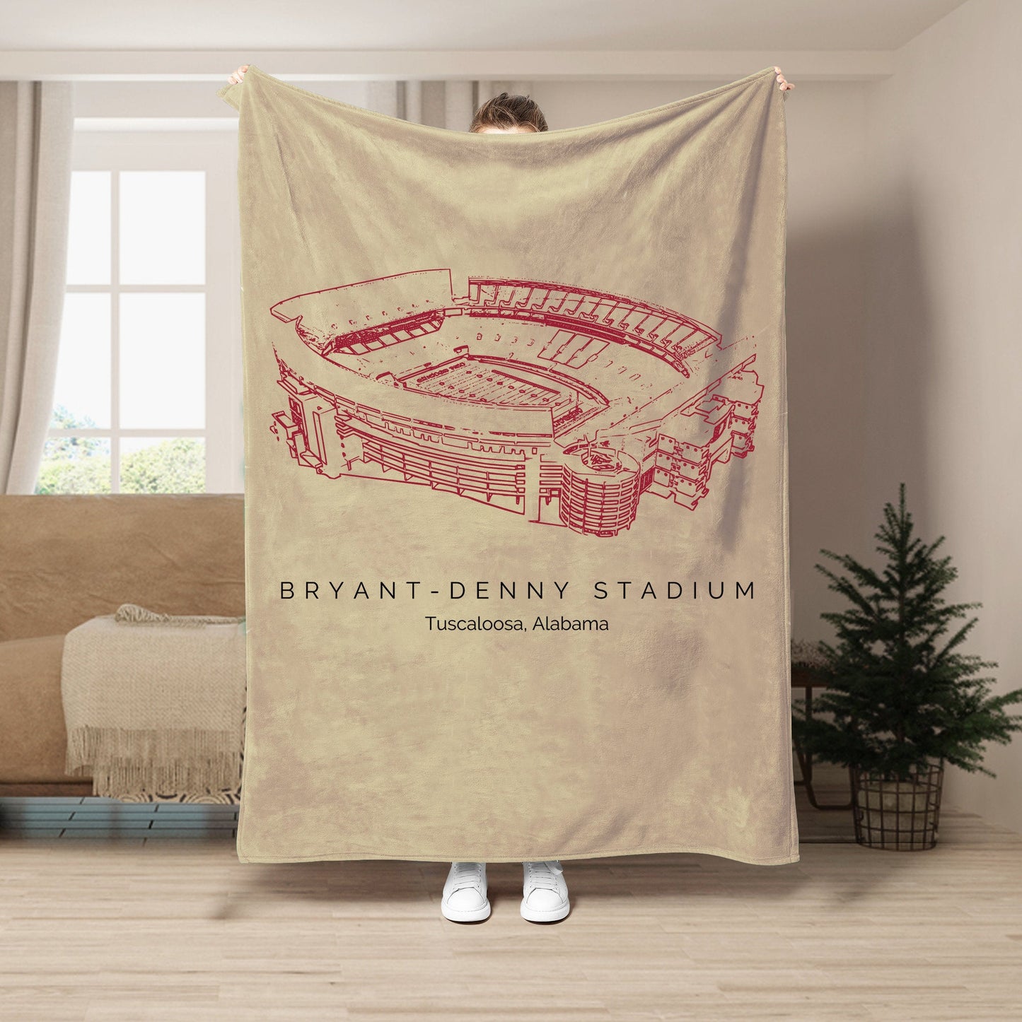 Saban Field at Bryant-Denny Stadium - Alabama Crimson Tide football - University of Alabama at Birmingham,College Football Blanket