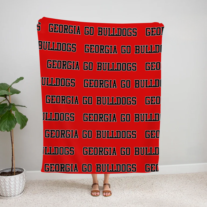 Personalized Georgia Go Bulldogs Bleacher Blanket