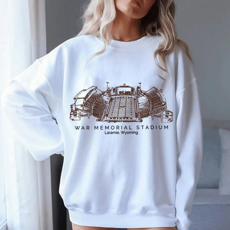 War Memorial Stadium Wyoming Unisex Crewneck Sweatshirt