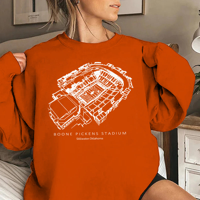 Oklahoma State Stadium Unisex Crewneck Sweatshirt