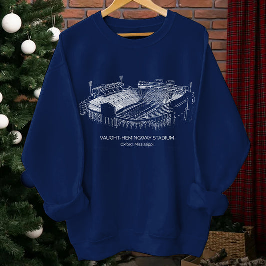 Ole Miss Stadium Unisex Crewneck Sweatshirt