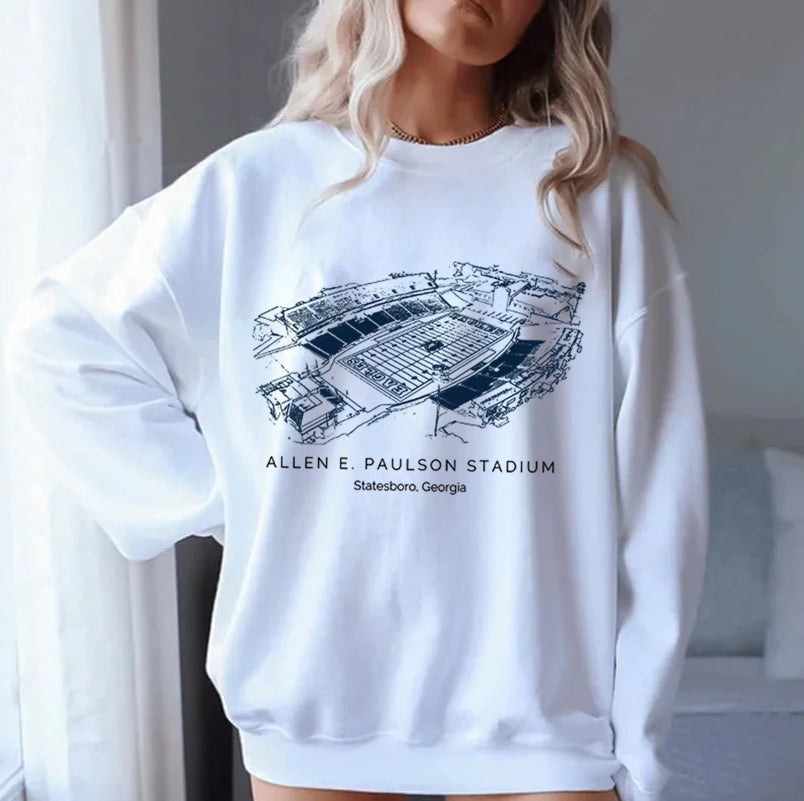 Georgia Southern University Paulson Stadium Unisex Crewneck Sweatshirt