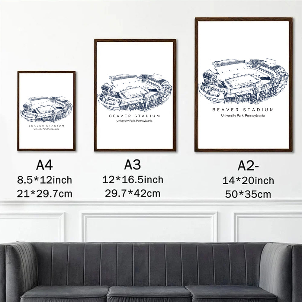 Beaver Stadium - Penn State Nittany Lions football, College Football Frame