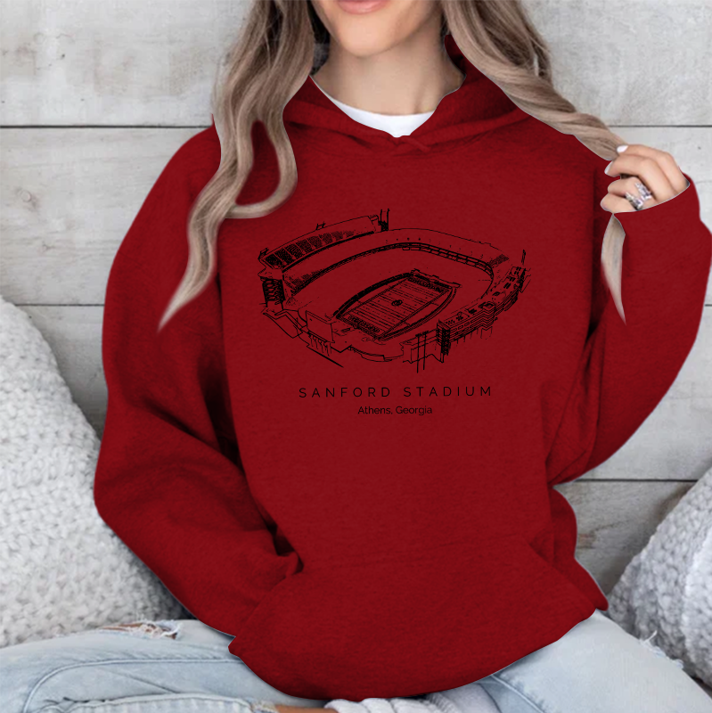 Georgia Bulldogs Stadium Unisex Crewneck Sweatshirt