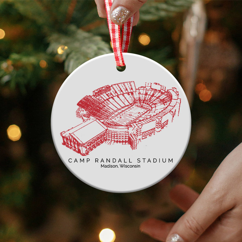 Camp Randall Stadium - Wisconsin Badgers football,College Football Ceramic Christmas Ornament