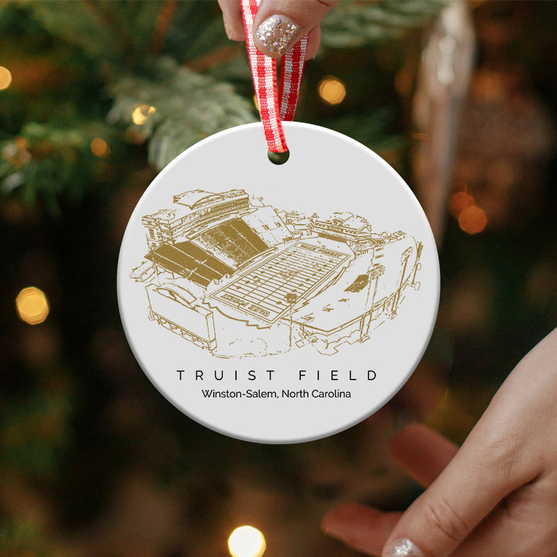 Truist Field - Wake Forest Demon Deacons football,College Football Ceramic Christmas Ornament