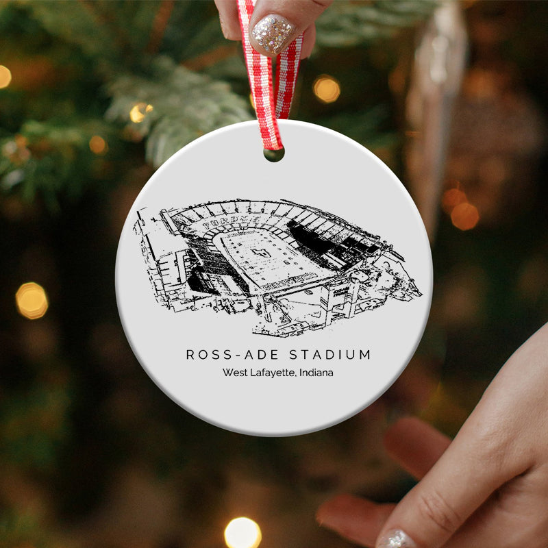 Ross–Ade Stadium - Purdue Boilermakers football,College Football Ceramic Christmas Ornament