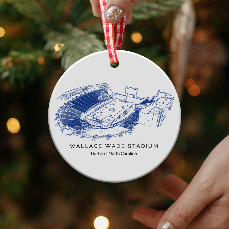 Wallace Wade Stadium - Duke Blue Devils football,College Football Ceramic Christmas Ornament