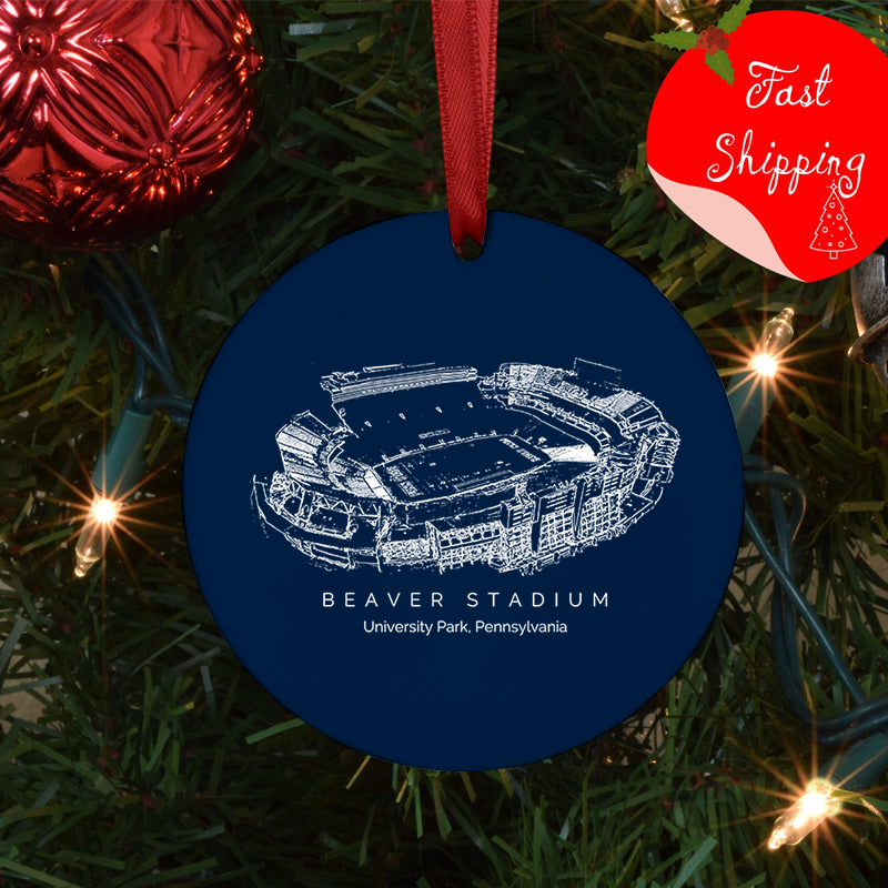 Beaver Stadium - Penn State Nittany Lions football, College Football Ceramic Christmas Ornament