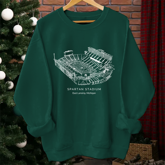 Michigan State Stadium Unisex Crewneck Sweatshirt