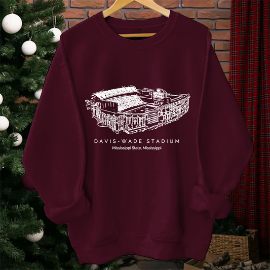 Mississippi State Stadium Unisex Crewneck Sweatshirt