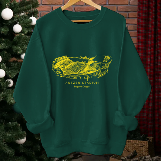 Oregon Ducks Stadium Unisex Crewneck Sweatshirt