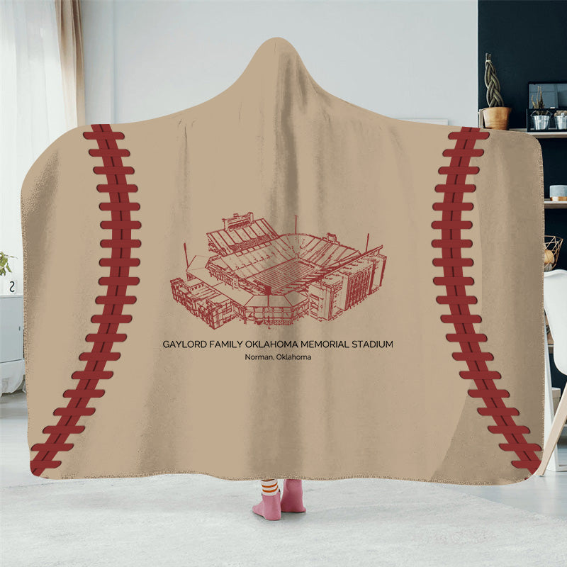 Gaylord Family Oklahoma Memorial Stadium - Oklahoma Sooners football, College Football Hat Blanket