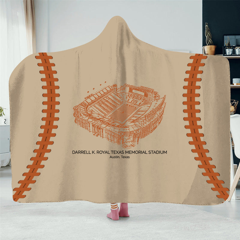 Darrell K Royal–Texas Memorial Stadium - Texas Longhorns football,College Football Hat Blanket