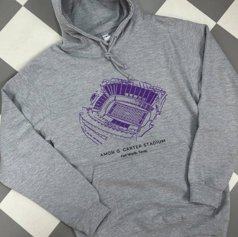 Texas Christian University Stadium Unisex Crewneck Sweatshirt