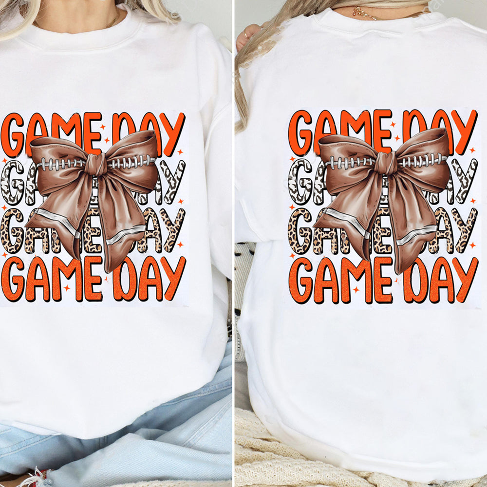 Cleveland Browns Game Day Football Bow-Knot Sweatshirt