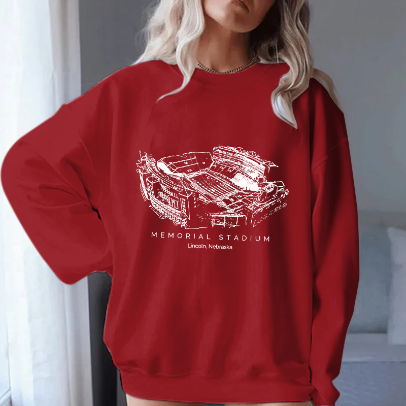 University of Nebraska Stadium Unisex Crewneck Sweatshirt