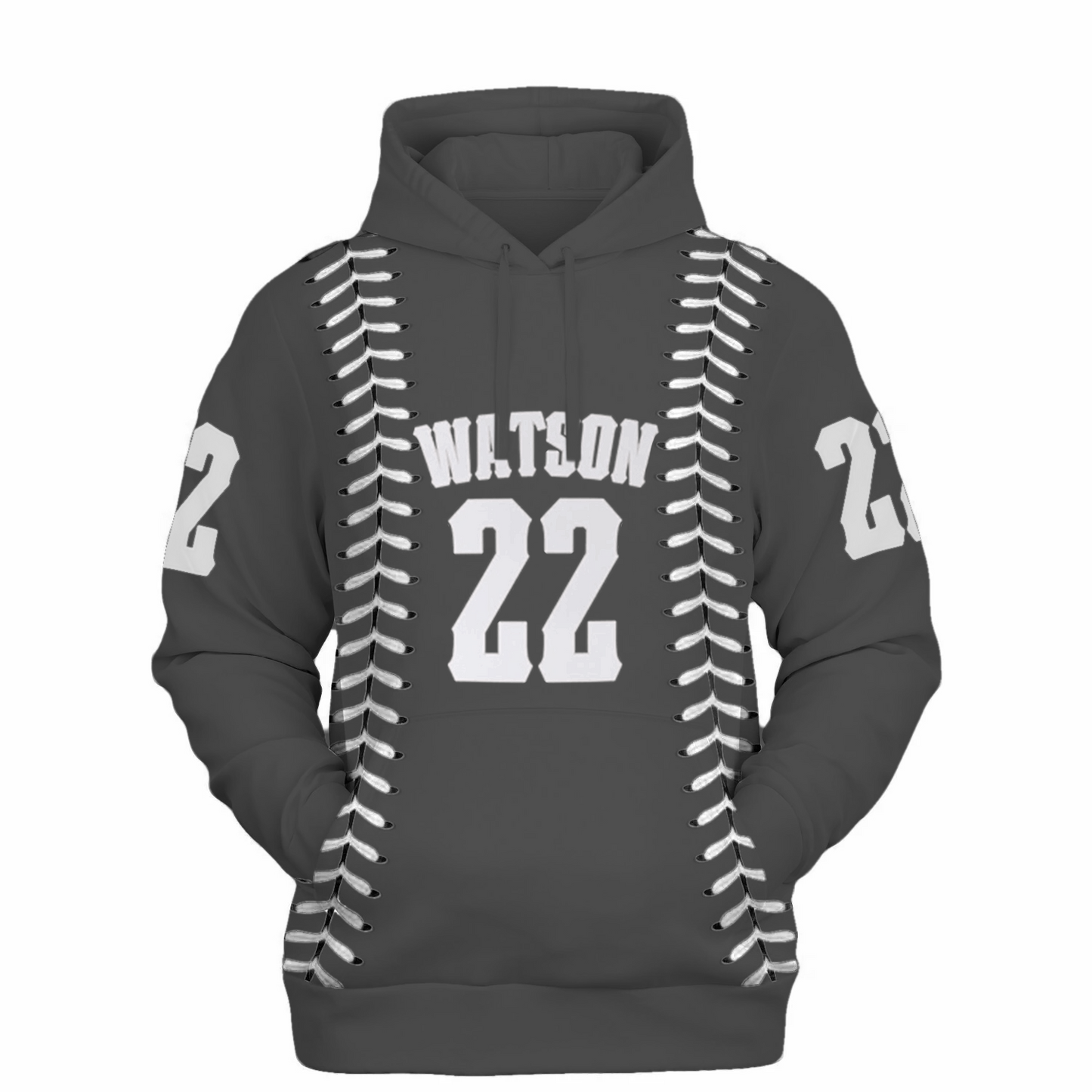 Personalizable Baseball Stitches Hoodie