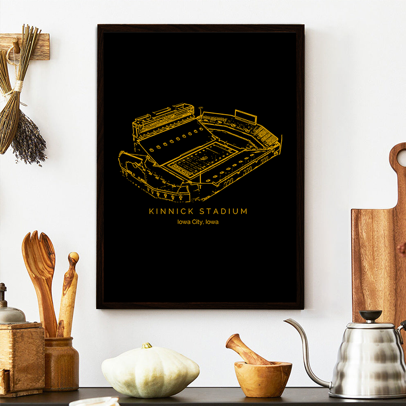 Kinnick Stadium - Iowa Hawkeyes football, College Football Frame