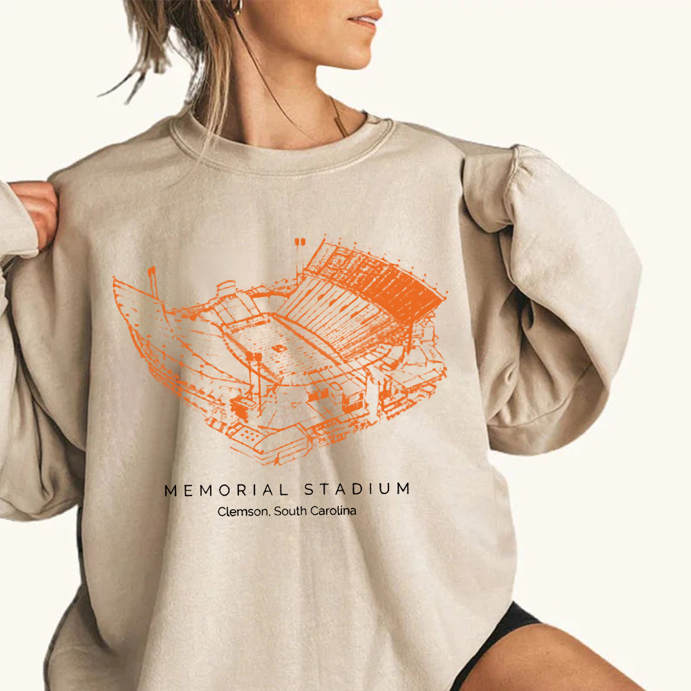 Clemson Tigers Stadium Unisex Crewneck Sweatshirt