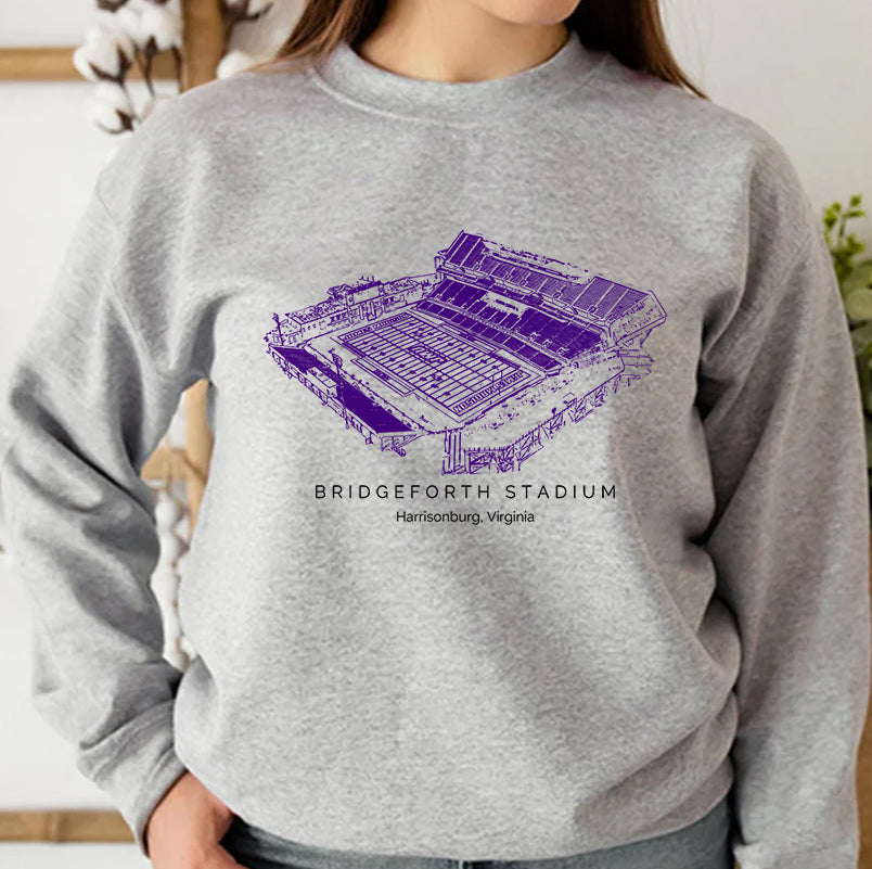 Bridgeforth Stadium James Madison University Unisex Crewneck Sweatshirt