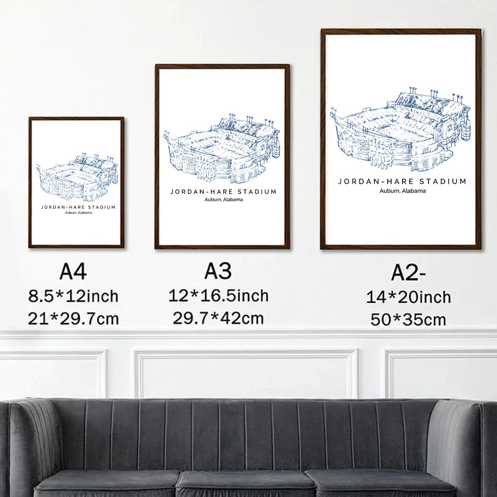 Jordan-Hare Stadium - Auburn Tigers football,College Football Frame