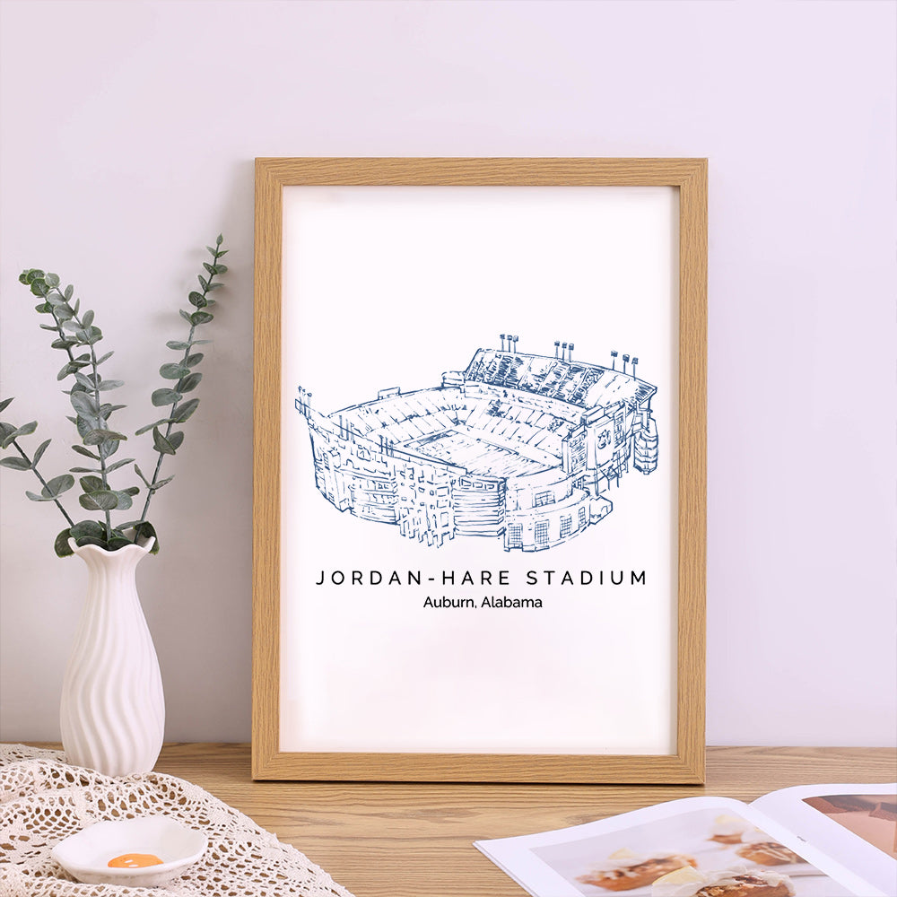 Jordan-Hare Stadium - Auburn Tigers football,College Football Frame