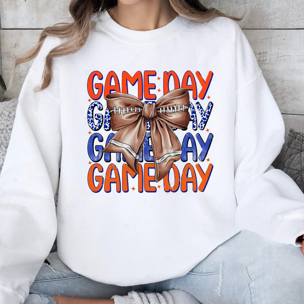 Florida Gators football Game Day Football Bow-Knot Sweatshirt