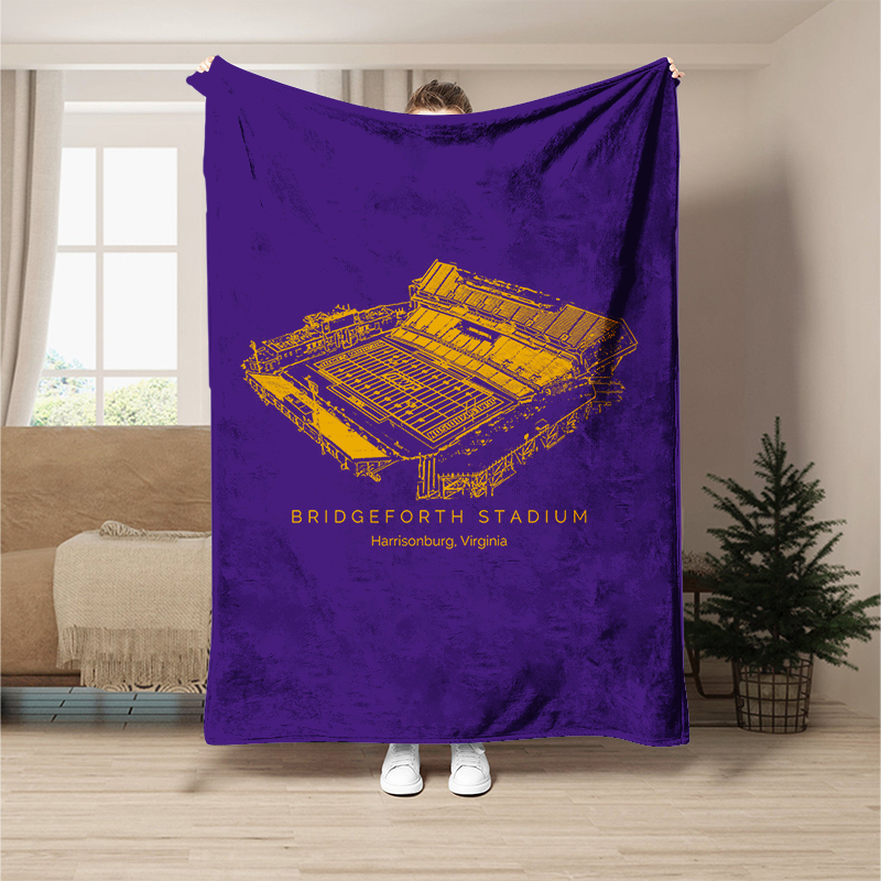 Bridgeforth Stadium - James Madison Dukes football,College Football Blanket