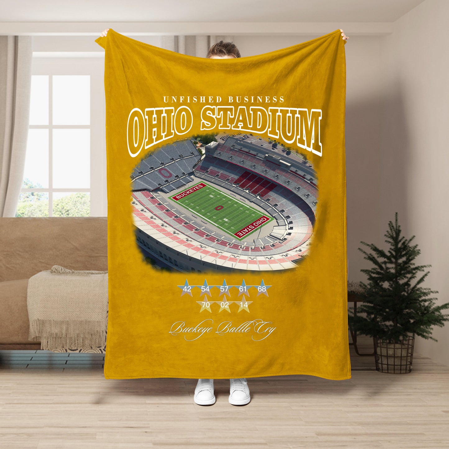 Unfinished Business Blanket-Ohio Stadium