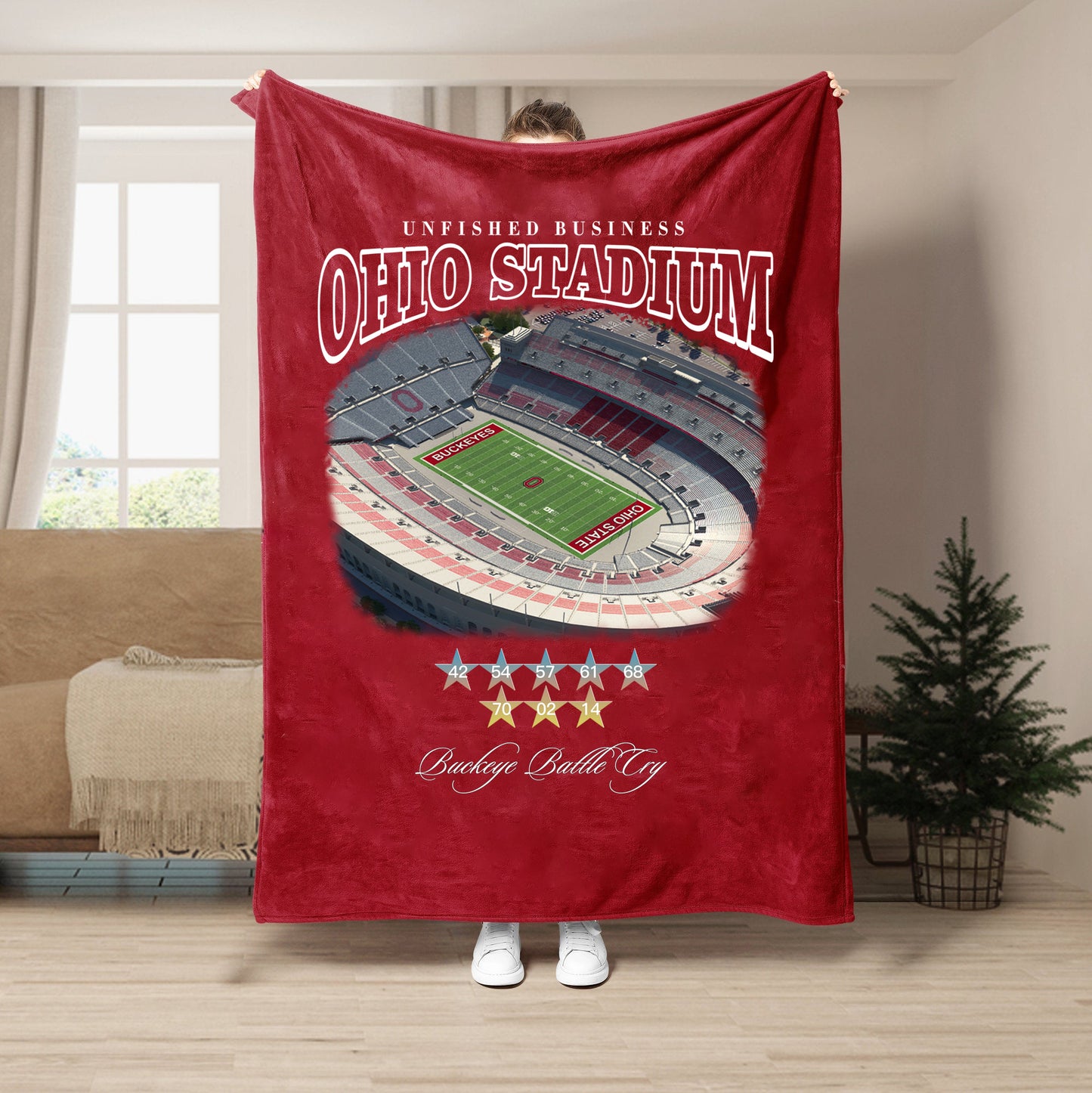 Unfinished Business Blanket-Ohio Stadium