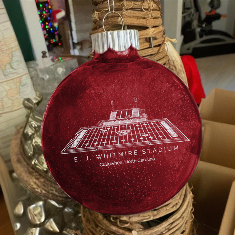 Personalized E. J. Whitmire Stadium - Western Carolina Catamounts football Christmas Glitter Ornament Ball, Xmas Football Stadium Ball