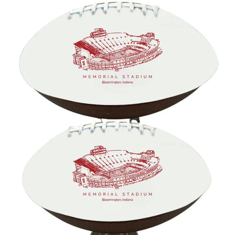 Memorial Stadium (Indiana) - Indiana Hoosiers football, Stipple Art College Football