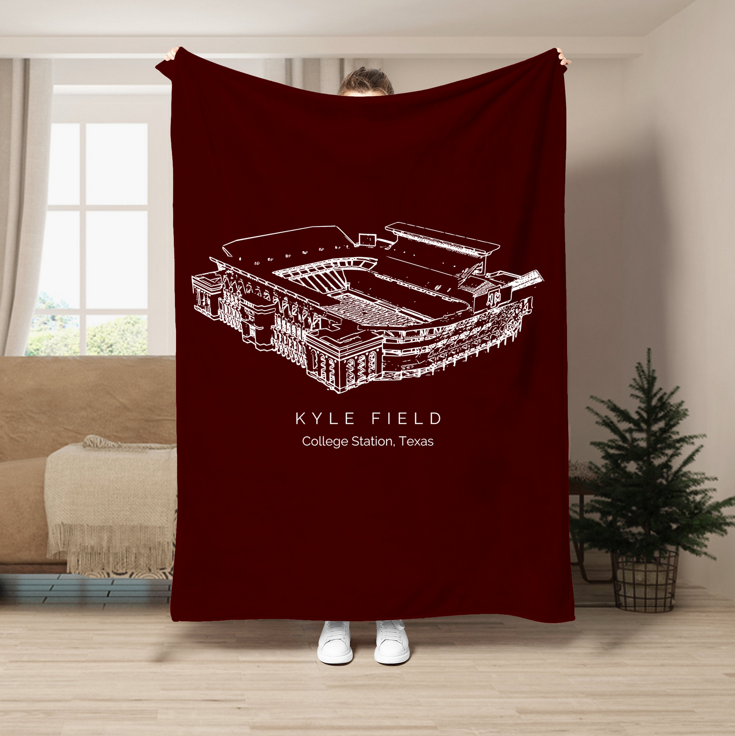 Kyle Field - Texas A&M Aggies football, College Football Stadium Blanket