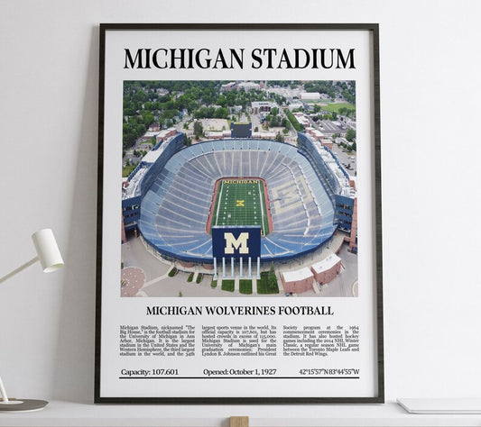 Michigan Stadium Digital Printable Frame/Poster