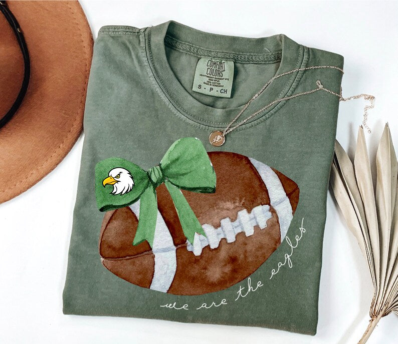 Cute Football Mom Bow Shirt, Coquette Bows School Spirit Tshirt