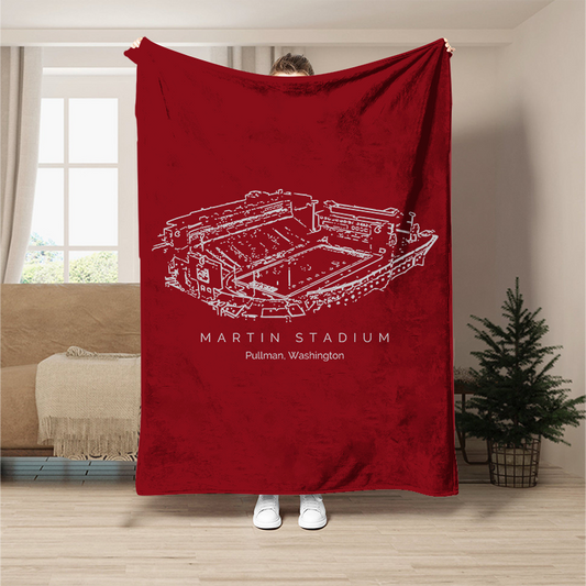 Martin Stadium - Washington State Cougars football,College Football Blanket