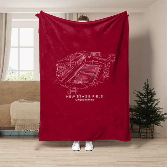 Stagg Field- Chicago Maroons football,College Football Blanket