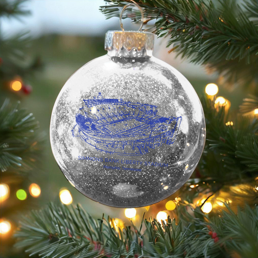 Personalized Simmons Bank Liberty Stadium- Memphis Tigers football Christmas Glitter Ornament Ball, Xmas Football Stadium Ball