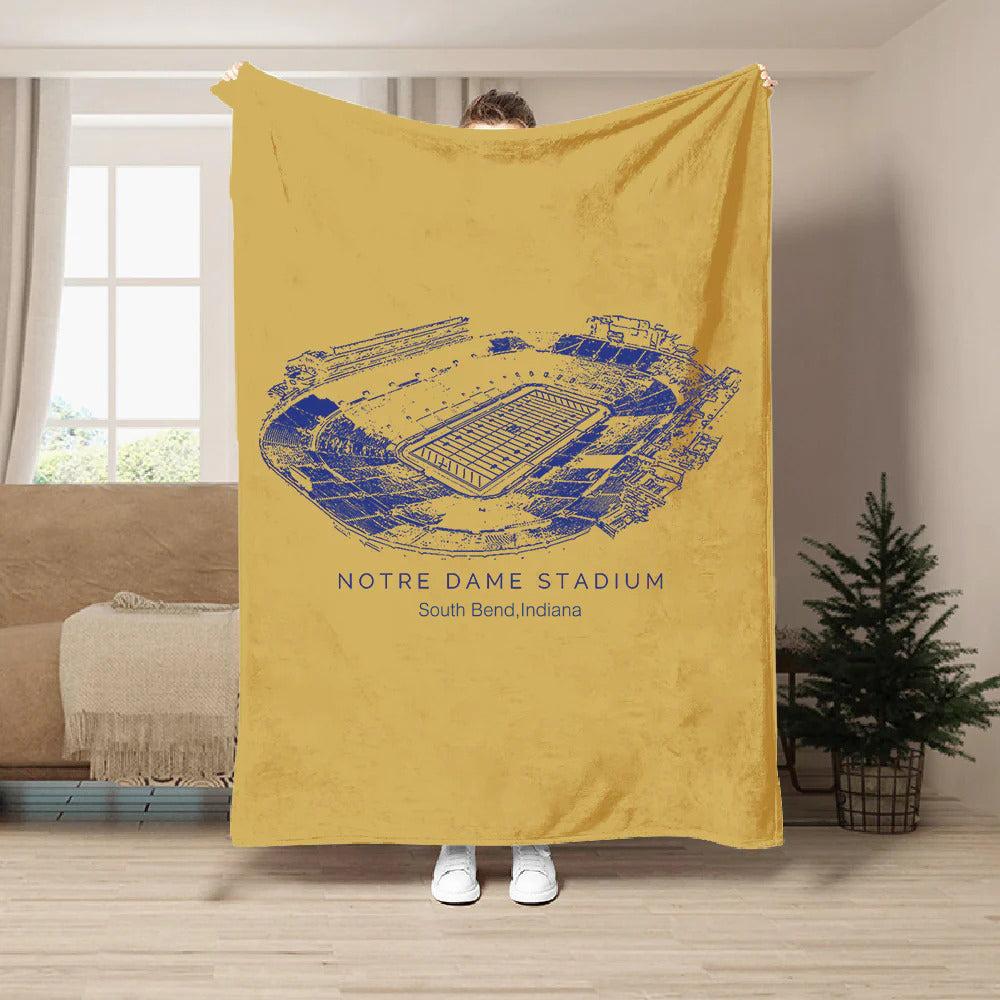 Notre Dame Stadium - Notre Dame Fighting Irish football,College Football Blanket