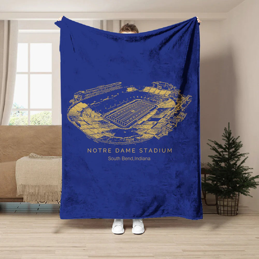 Notre Dame Stadium - Notre Dame Fighting Irish football,College Football Blanket