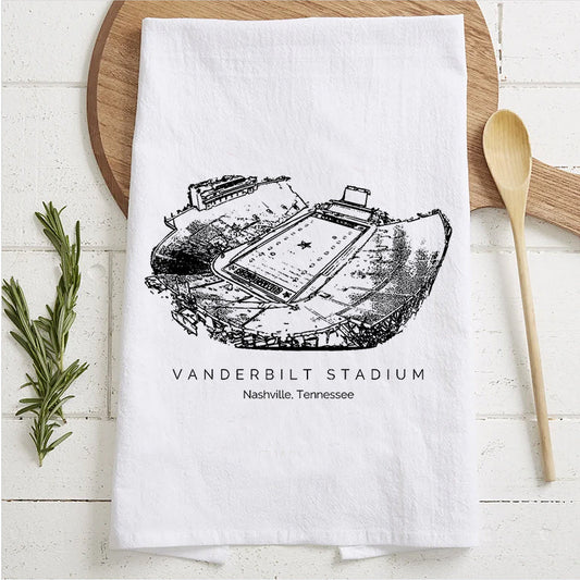 Vanderbilt Stadium - Vanderbilt Commodores football,College Football Tea Towel