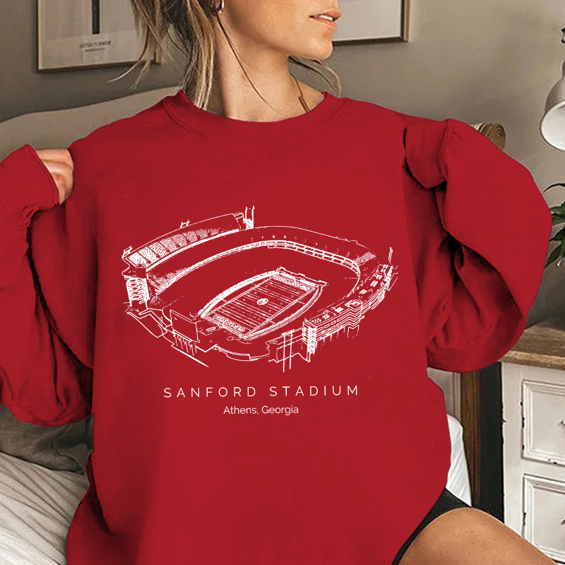 Georgia Bulldogs Stadium Unisex Crewneck Sweatshirt