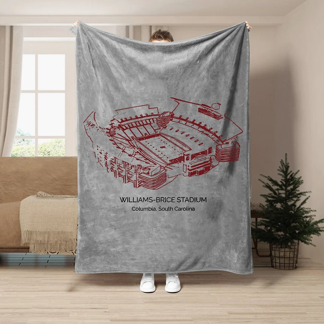 Williams–Brice Stadium - College Football Blanket,South Carolina Gamecocks football