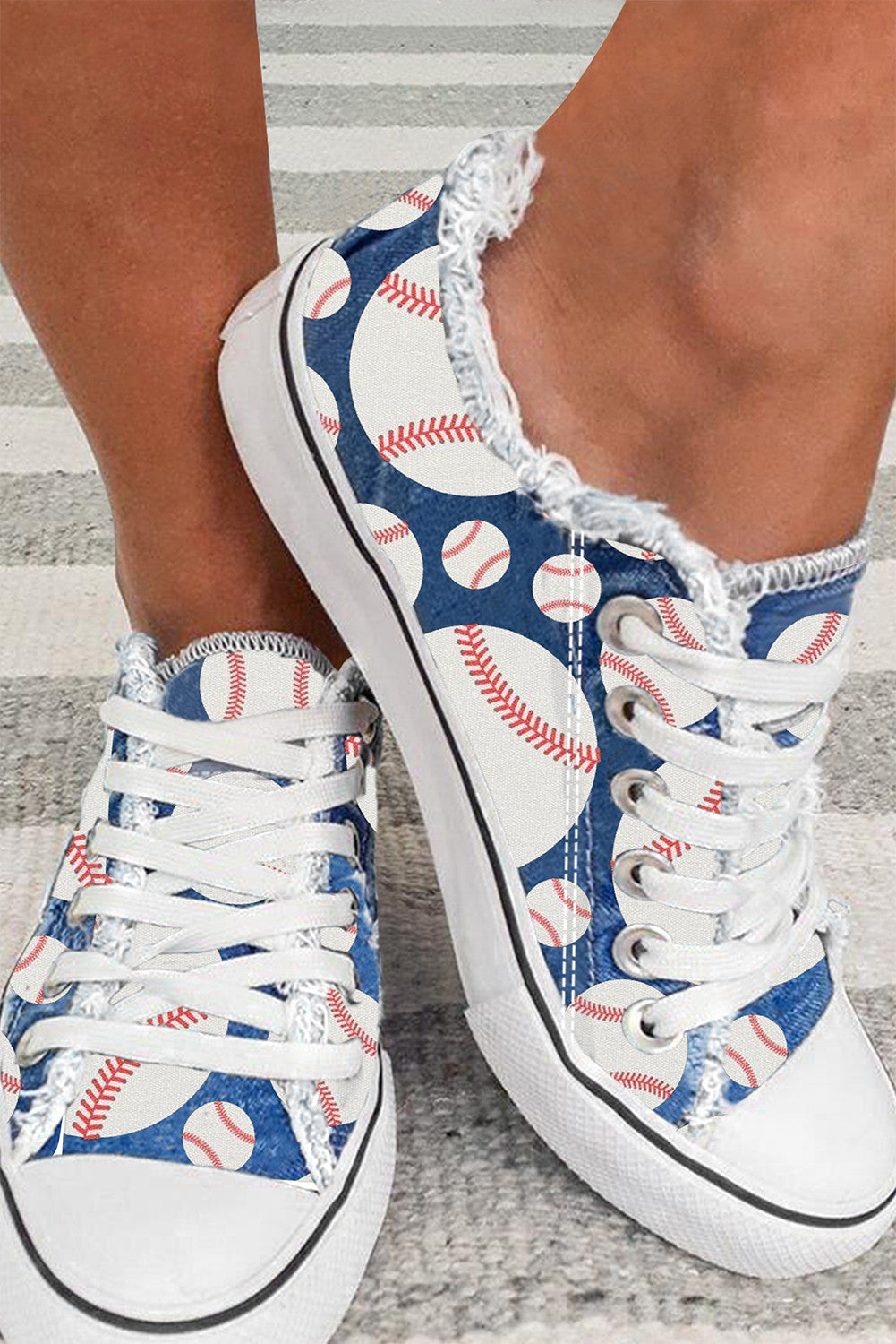 BASEBALL FLATS CANVAS SHOES