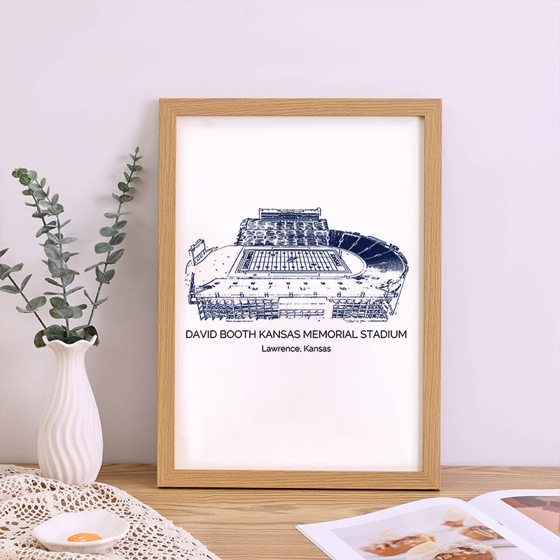 David Booth Kansas Memorial Stadium-Kansas Jayhawks football, College Football Frame